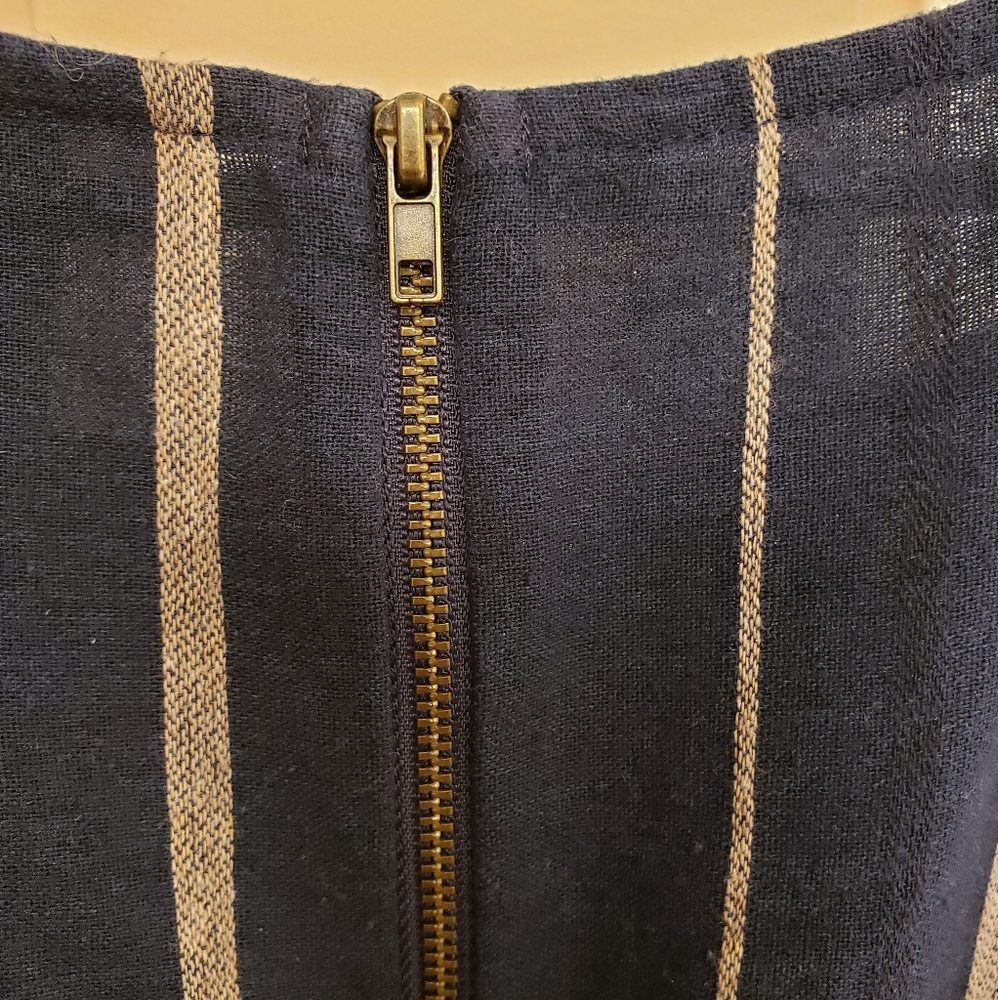 Universal Thread Drawstring Navy Stripe Jumpsuit … - image 3